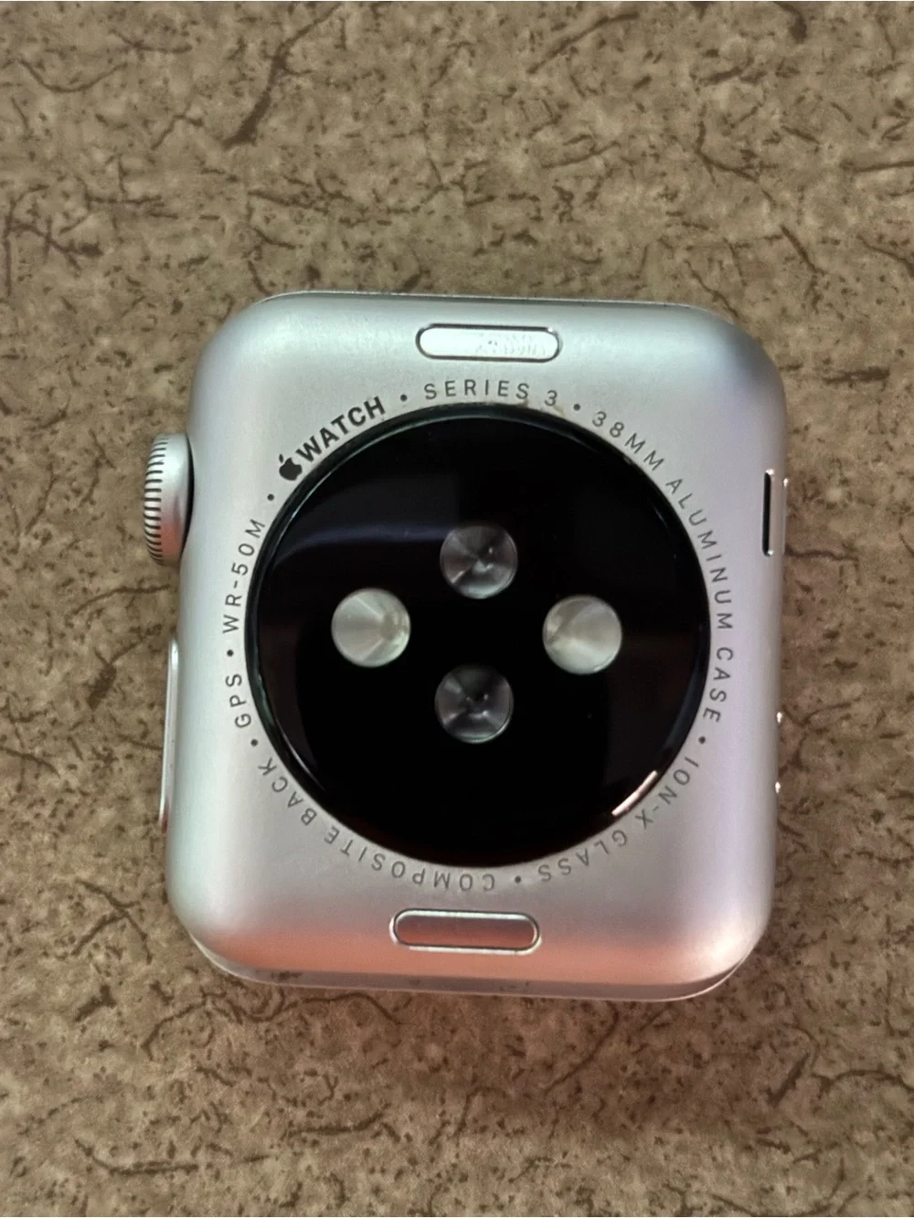 Apple Smartwatch in Silver with Black Display